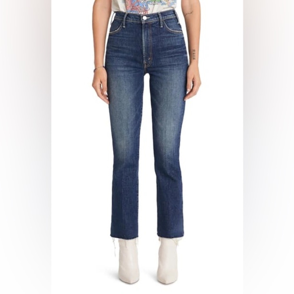 MOTHER Denim The Hustler Ankle Fray in Dirty Mary